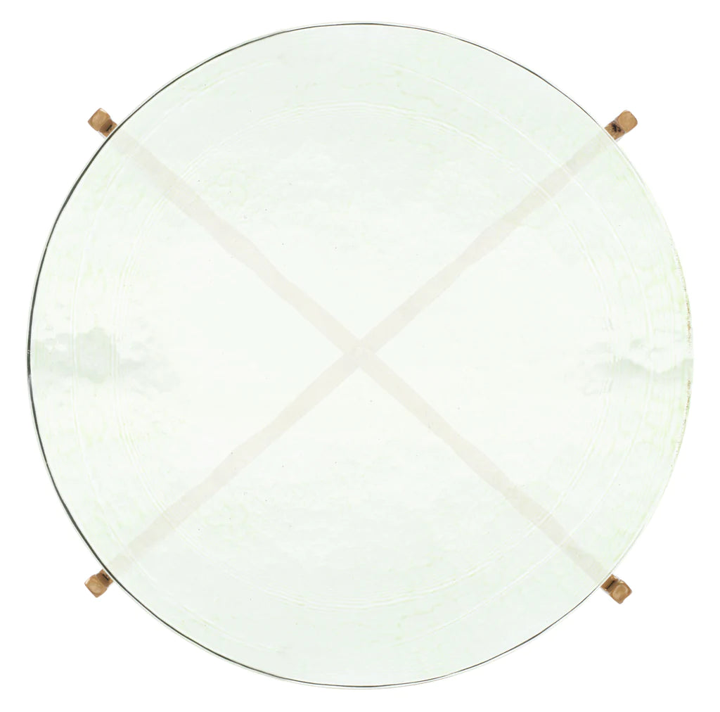 Safavieh Tengah Round Glass Accent Table - Green | Accent Tables | Modishstore - 9