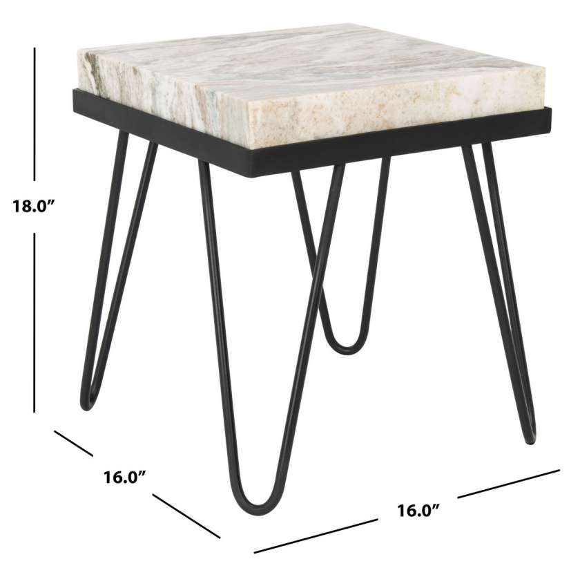 Safavieh Jada Stone Top Accent Table | Accent Tables | Modishstore - 4