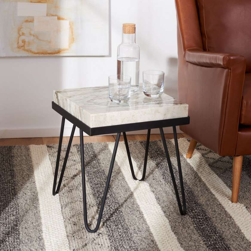 Safavieh Jada Stone Top Accent Table | Accent Tables | Modishstore - 2