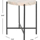 Safavieh Azula Stone Top Accent Table - Burnt Orange Stone | Accent Tables | Modishstore - 3