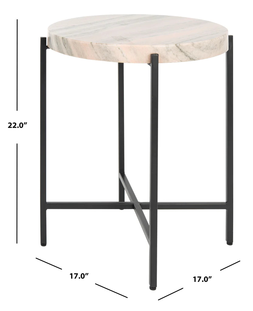 Safavieh Azula Stone Top Accent Table - Burnt Orange Stone | Accent Tables | Modishstore - 3