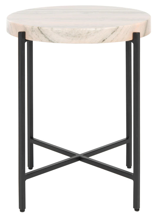 Safavieh Azula Stone Top Accent Table - Burnt Orange Stone | Accent Tables | Modishstore
