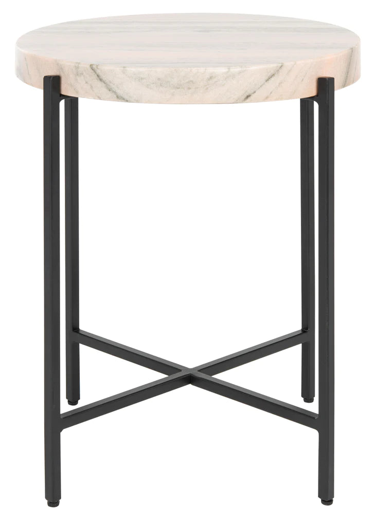 Safavieh Azula Stone Top Accent Table - Burnt Orange Stone | Accent Tables | Modishstore
