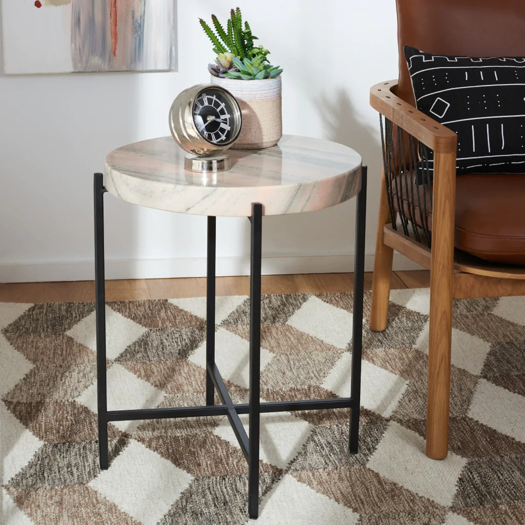 Safavieh Azula Stone Top Accent Table - Burnt Orange Stone | Accent Tables | Modishstore - 2