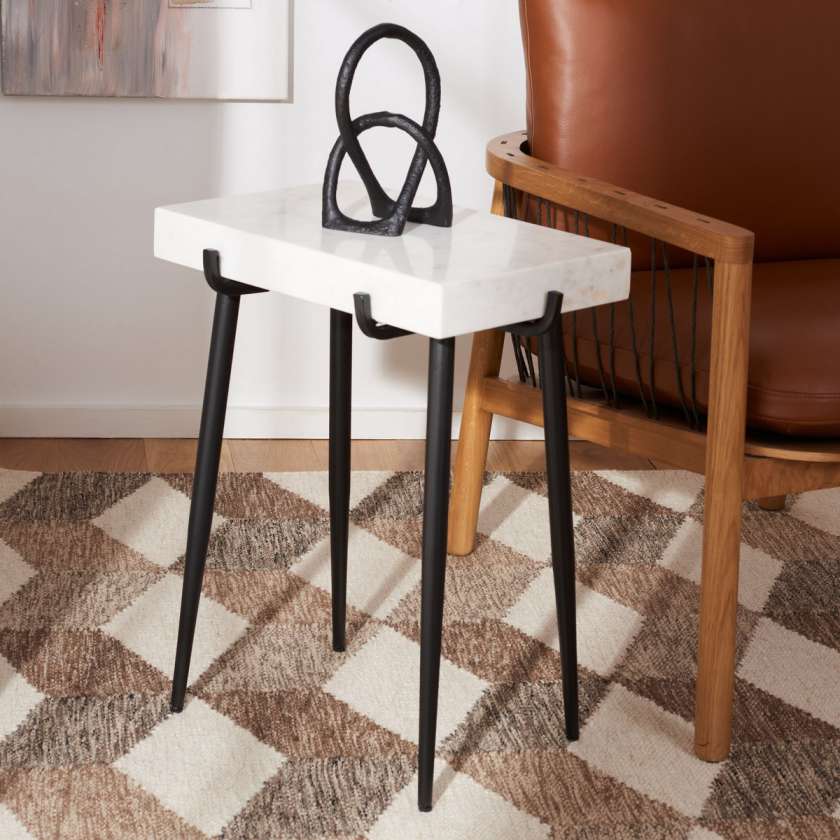 Safavieh Yuki Stone Top Accent Table | Accent Tables | Modishstore - 2