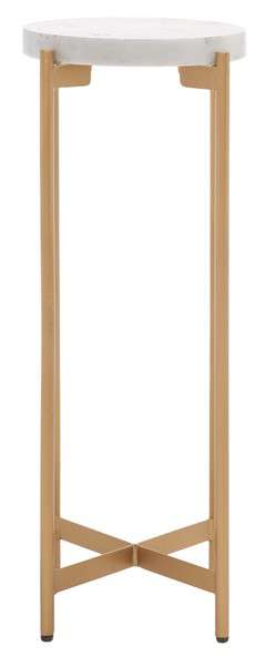 Safavieh Branwen Drink Table - White Marble Top | Accent Tables | Modishstore