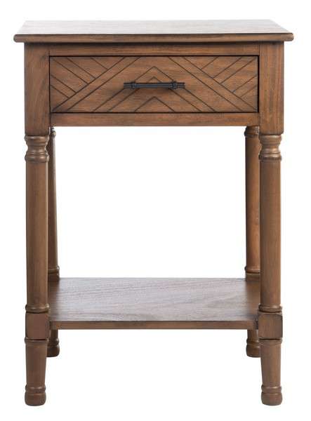 Safavieh Peyton 1 Drawer Accent Table - Brown | Accent Tables | Modishstore