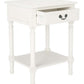 Safavieh Whitney 1 Drawer Accent Table - Distressed White | Accent Tables | Modishstore - 3