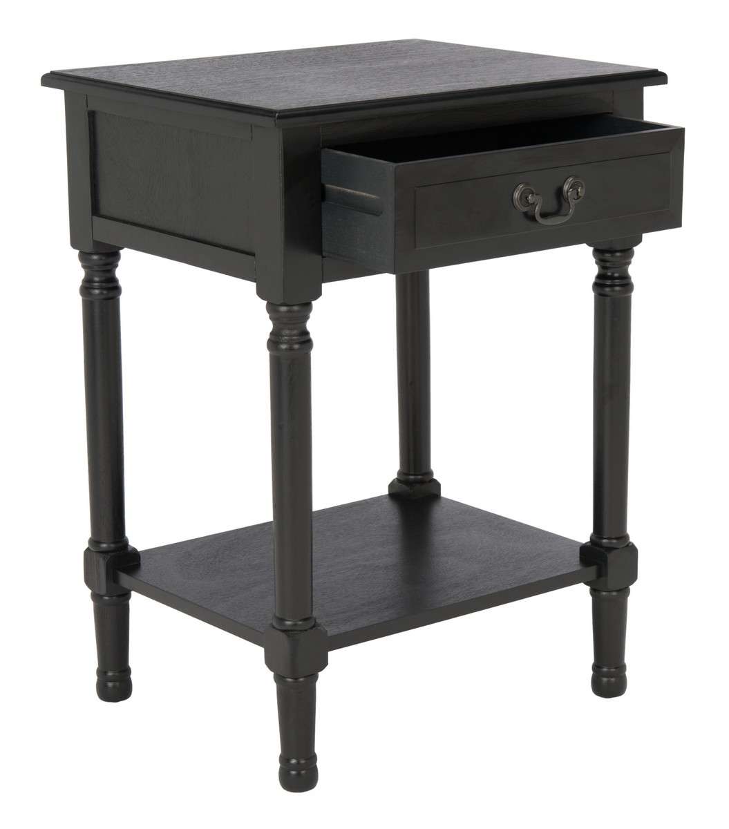 Safavieh Whitney 1 Drawer Accent Table - Black | Accent Tables | Modishstore - 3
