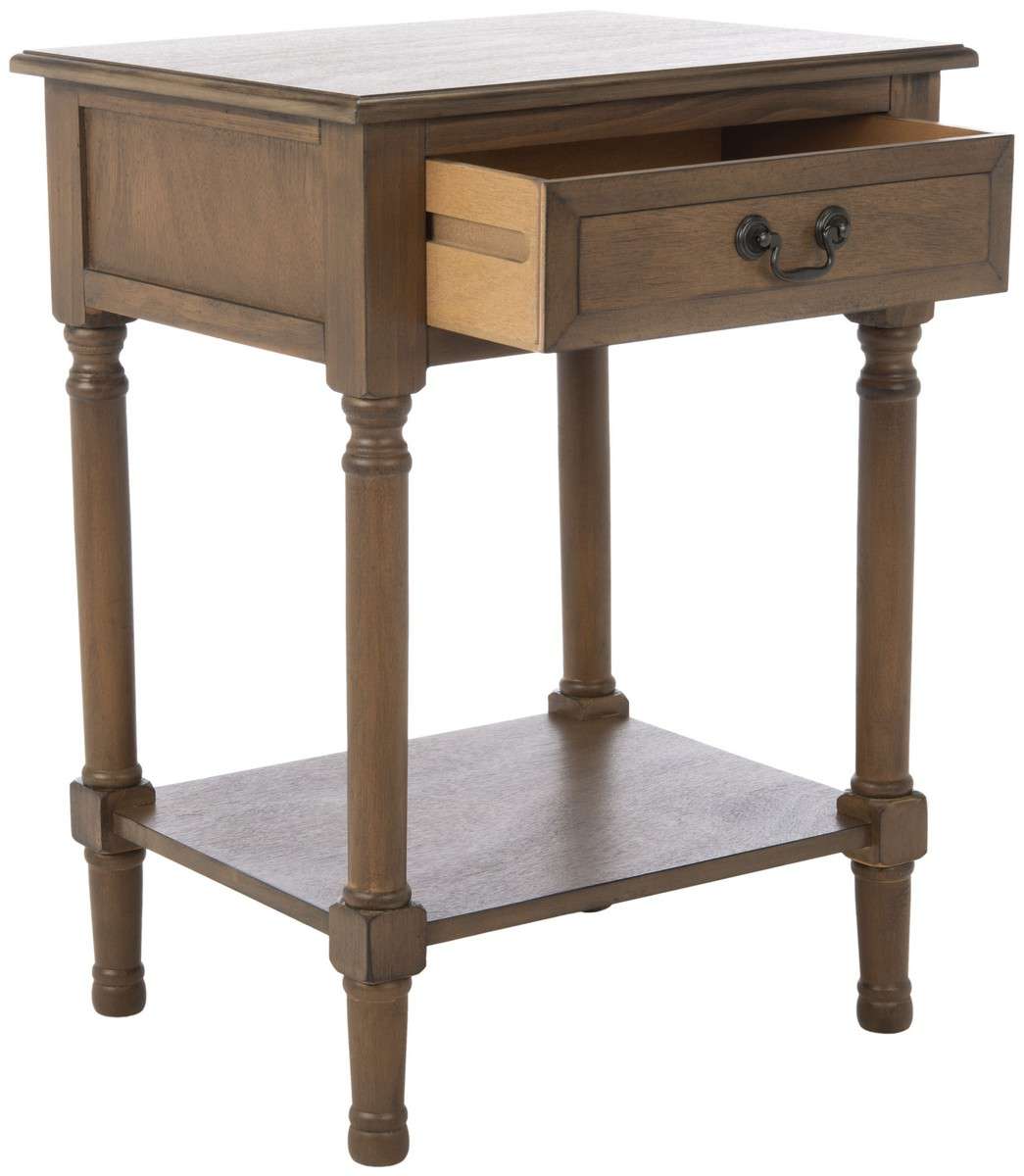 Safavieh Whitney 1 Drawer Accent Table - Brown | Accent Tables | Modishstore - 3