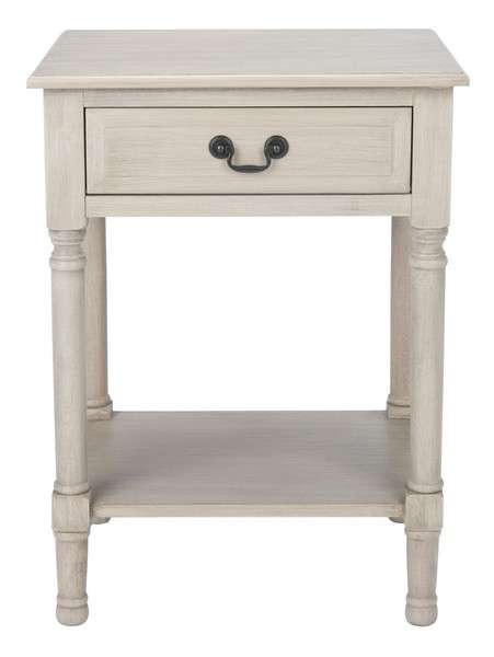 Safavieh Whitney 1 Drawer Accent Table - Greige | Accent Tables | Modishstore - 2