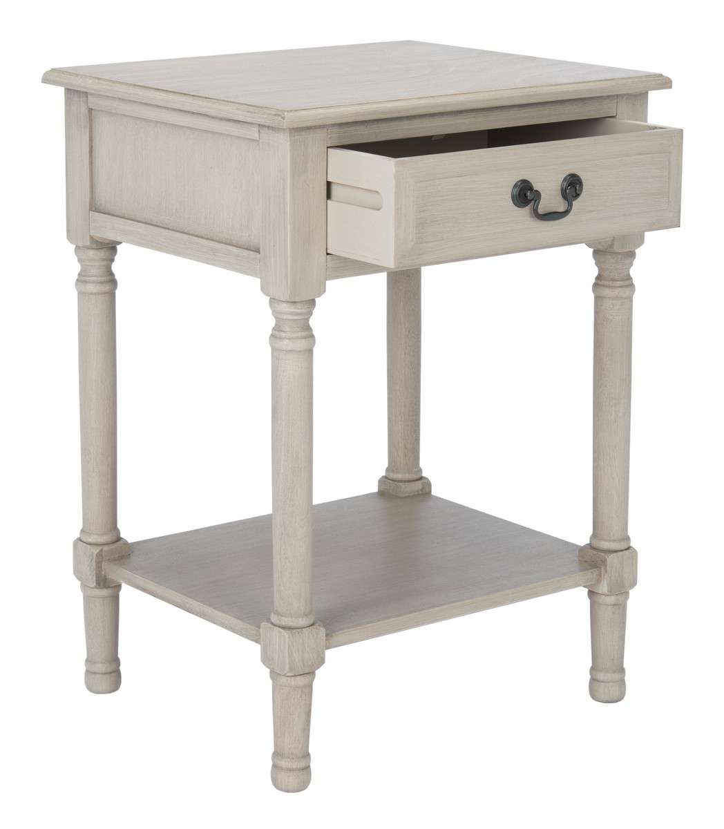 Safavieh Whitney 1 Drawer Accent Table - Greige | Accent Tables | Modishstore - 3