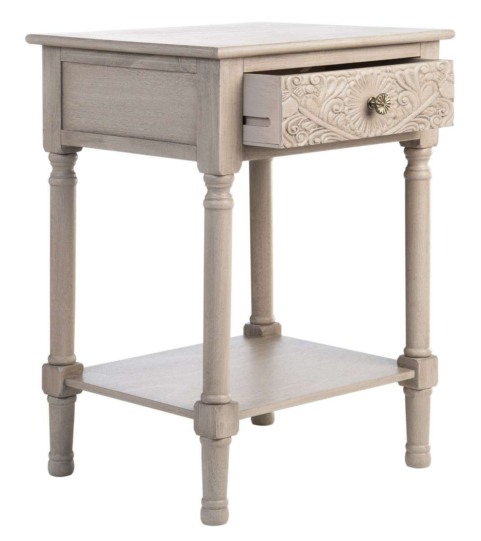 Safavieh Josie 1 Drawer Accent Table - Greige | Accent Tables | Modishstore - 2