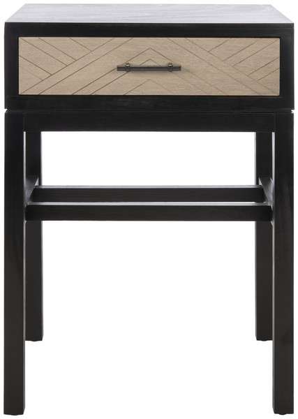 Safavieh Ajana 1 Drawer Accent Table - Black | Accent Tables | Modishstore - 2