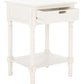 Safavieh Landers 1 Drawer Accent Table - Distressed White | Accent Tables | Modishstore - 3