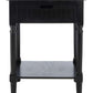 Safavieh Landers 1 Drawer Accent Table - Black | Accent Tables | Modishstore - 2