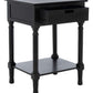 Safavieh Landers 1 Drawer Accent Table - Black | Accent Tables | Modishstore - 3