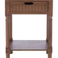 Safavieh Landers 1 Drawer Accent Table - Brown | Accent Tables | Modishstore - 2