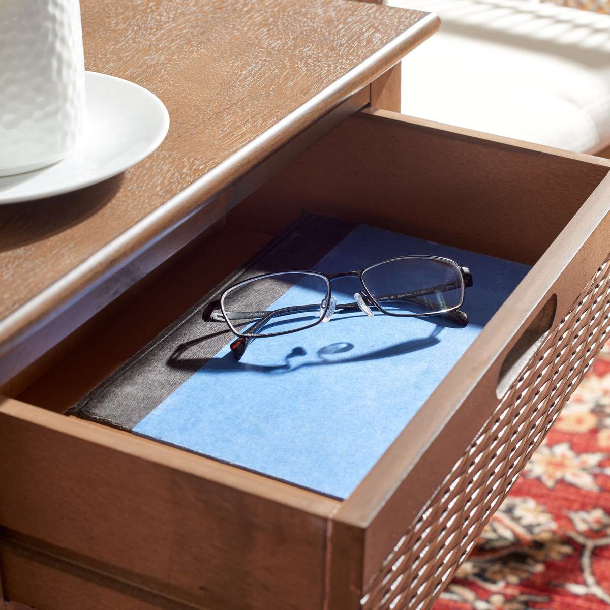 Safavieh Landers 1 Drawer Accent Table - Brown | Accent Tables | Modishstore - 4