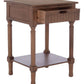 Safavieh Landers 1 Drawer Accent Table - Brown | Accent Tables | Modishstore - 3