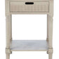 Safavieh Landers 1 Drawer Accent Table - Greige | Accent Tables | Modishstore - 2