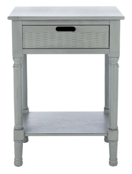 Safavieh Landers 1 Drawer Accent Table - Distressed Gray | Accent Tables | Modishstore - 2