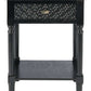 Safavieh Halton 1Drw Accent Table - Black | Accent Tables | Modishstore - 2