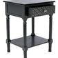 Safavieh Halton 1Drw Accent Table - Black | Accent Tables | Modishstore - 3