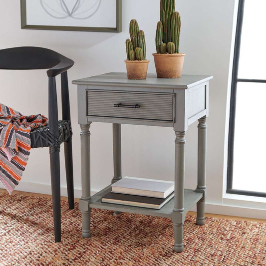 Safavieh Ryder 1Drw Accent Table - Distressed Gray | Accent Tables | Modishstore