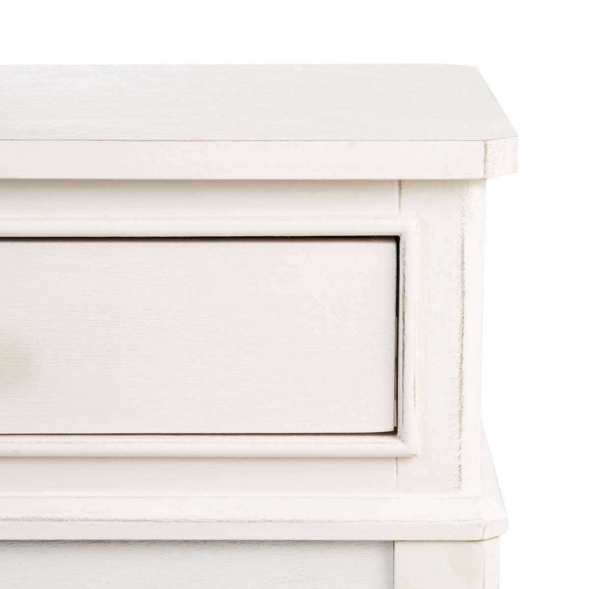 Safavieh Opal 1Drw Accent Table - Distressed White | Accent Tables | Modishstore - 4