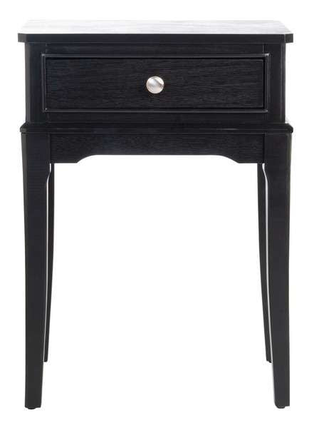 Safavieh Opal 1Drw Accent Table - Black | Accent Tables | Modishstore