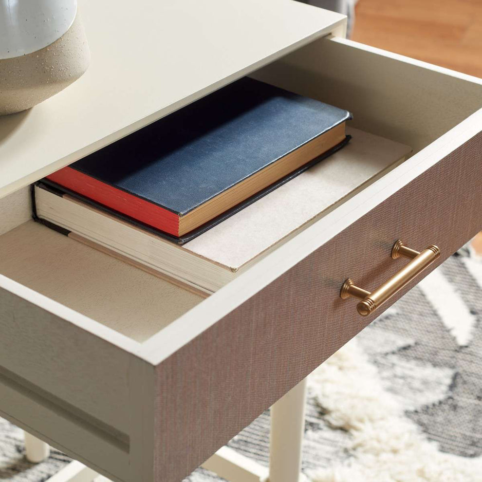 Safavieh Estella 1Drw Accent Table - White | Accent Tables | Modishstore - 3