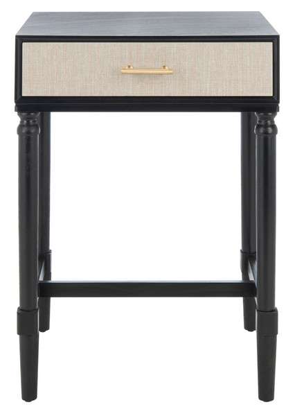 Safavieh Estella 1Drw Accent Table - Black | Accent Tables | Modishstore
