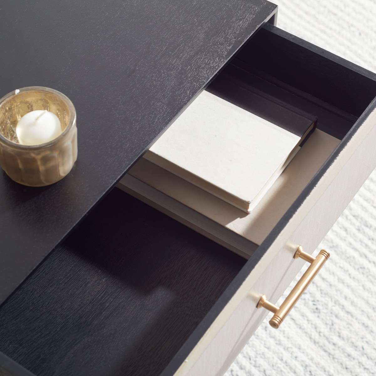 Safavieh Estella 1Drw Accent Table - Black | Accent Tables | Modishstore - 3