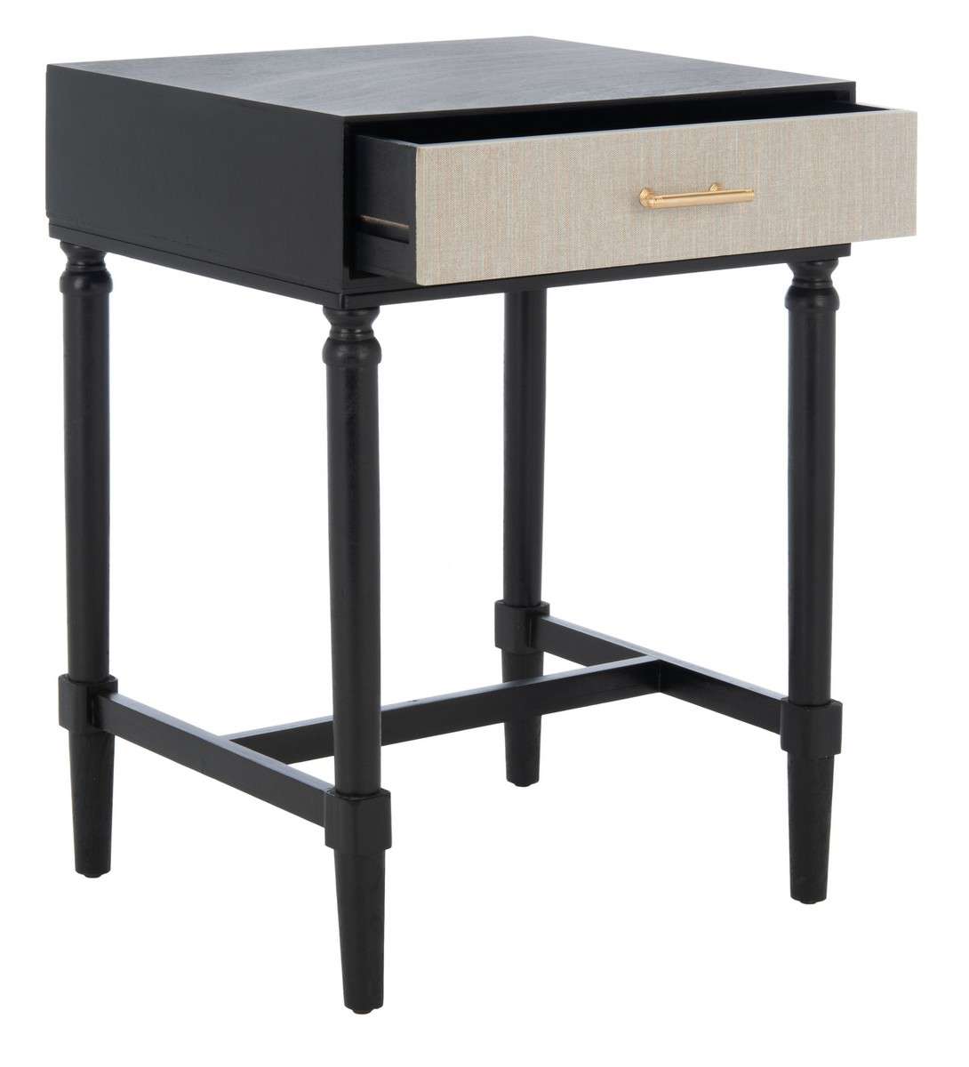Safavieh Estella 1Drw Accent Table - Black | Accent Tables | Modishstore - 2