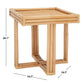 Safavieh Juri Square Accent Table - Natural | Accent Tables | Modishstore - 3