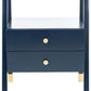 Safavieh Cove 2 Drawer 1 Shelf Accent Table - Navy | Accent Tables | Modishstore - 2