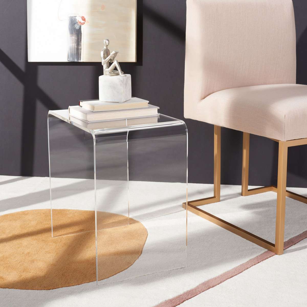 Safavieh Pryor Acrylic Side Table - Clear | Accent Tables | Modishstore - 4