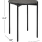Safavieh Pratt Round Side Table - Black | Side Tables | Modishstore - 3