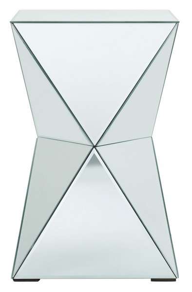Safavieh Luella Mirrored Accent Table - Silver | Accent Tables | Modishstore