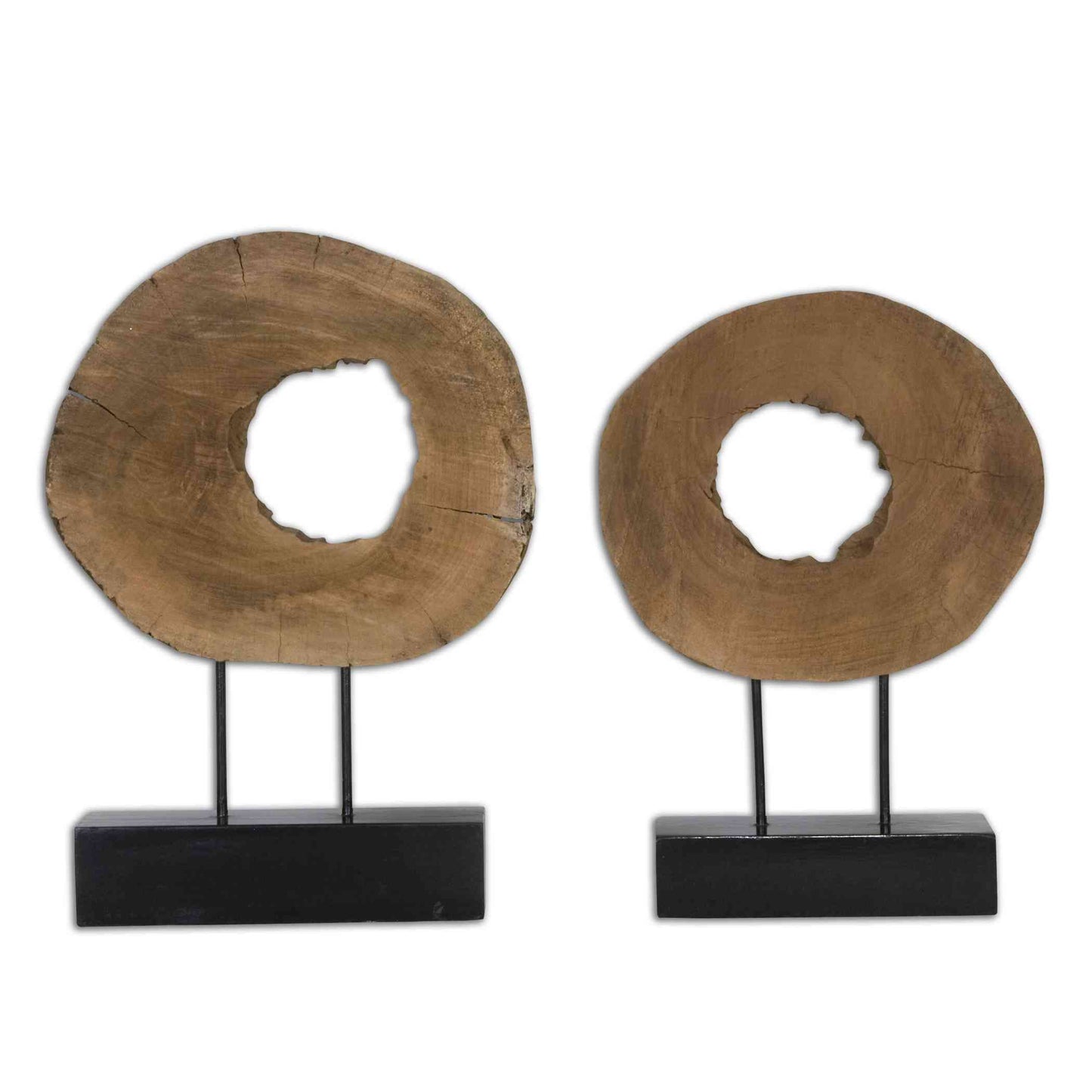 Uttermost Ashlea Wooden Sculptures Set Of 2 | Sculptures | Modishstore