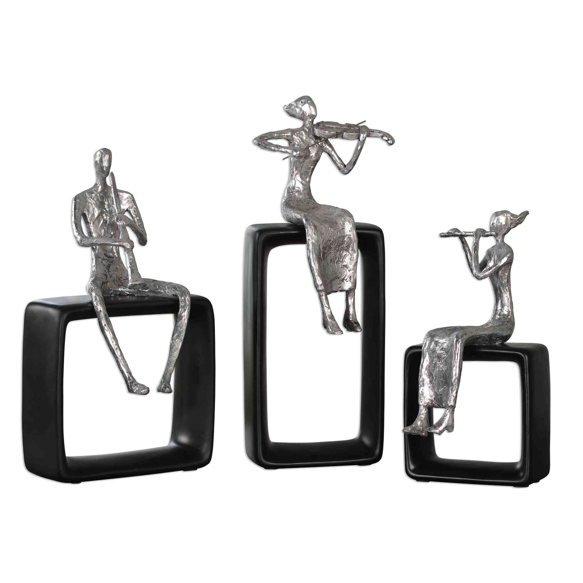 Uttermost Musical Ensemble Statues, Set Of 3 | Sculptures | Modishstore