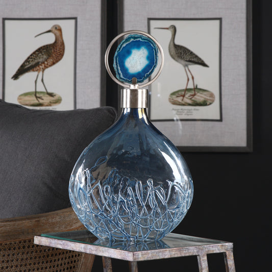 Uttermost Rae Sky Blue Vase | Modishstore | Vases