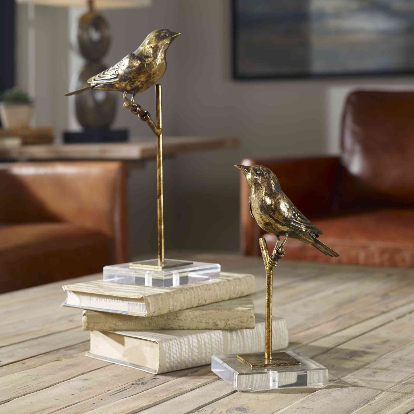 Uttermost Passerines Bird Sculptures Set Of 2 | Animals & Pets | Modishstore - 3