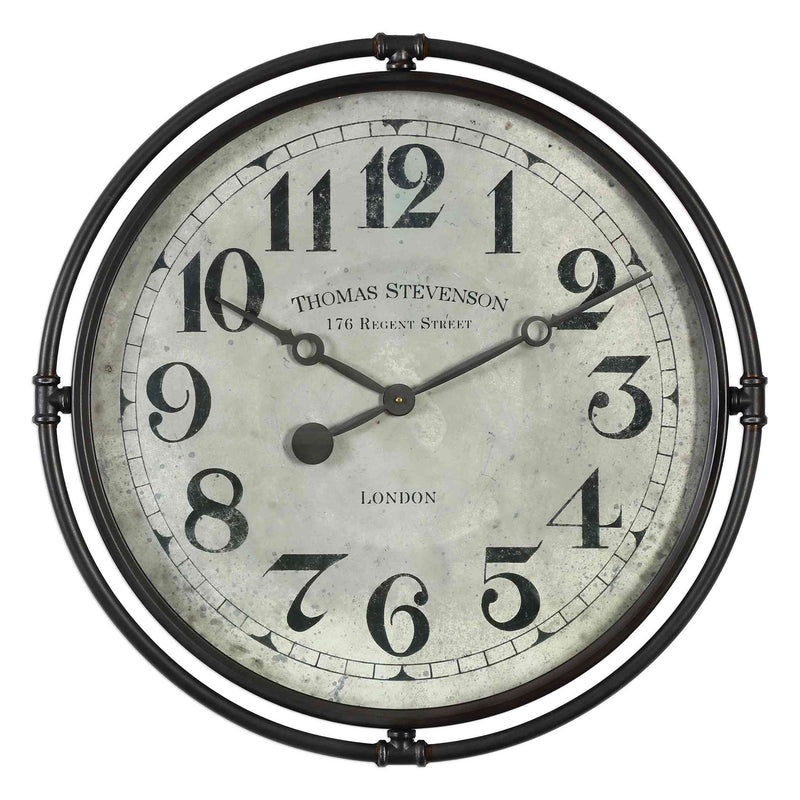 Uttermost Nakul Industrial Wall Clock | Clocks | Modishstore