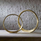Uttermost Jimena Gold Ring SculpturesSet Of 2 | Sculptures | Modishstore - 5