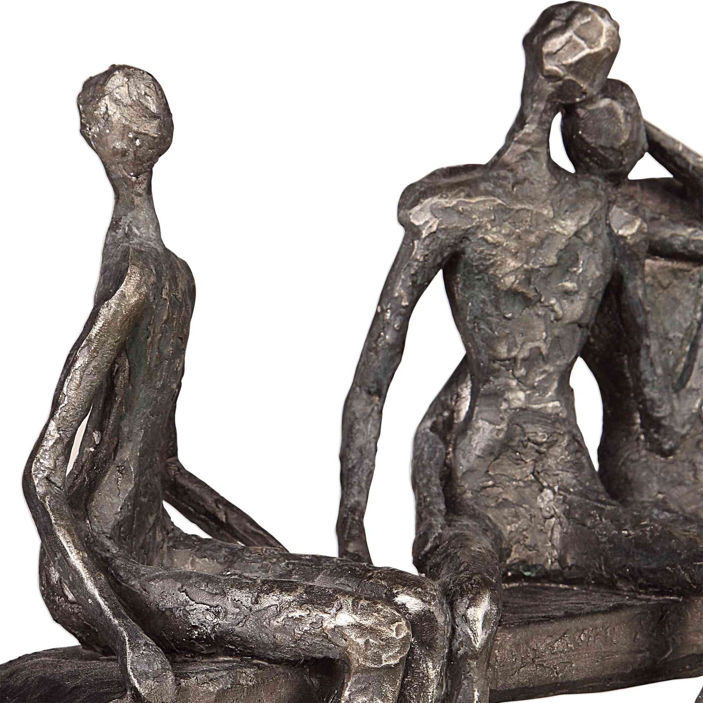 Uttermost Camaraderie Aged Silver Figurine | Figurines | Modishstore - 4