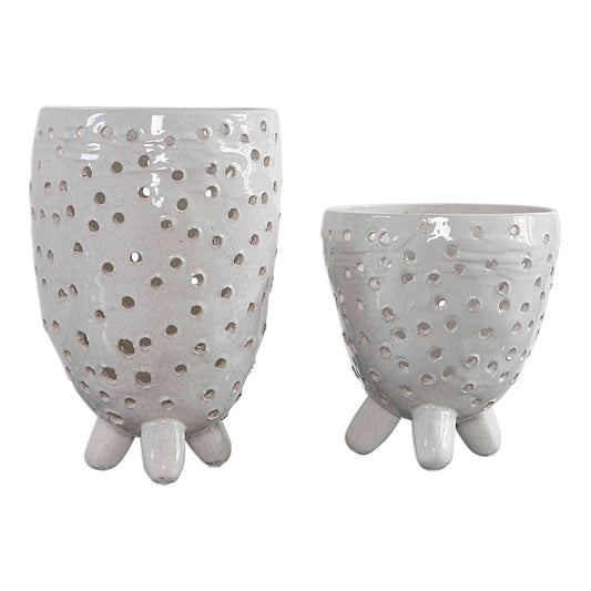 Uttermost Milla Mid-Century Modern Vases, Set Of 2 | Vases | Modishstore