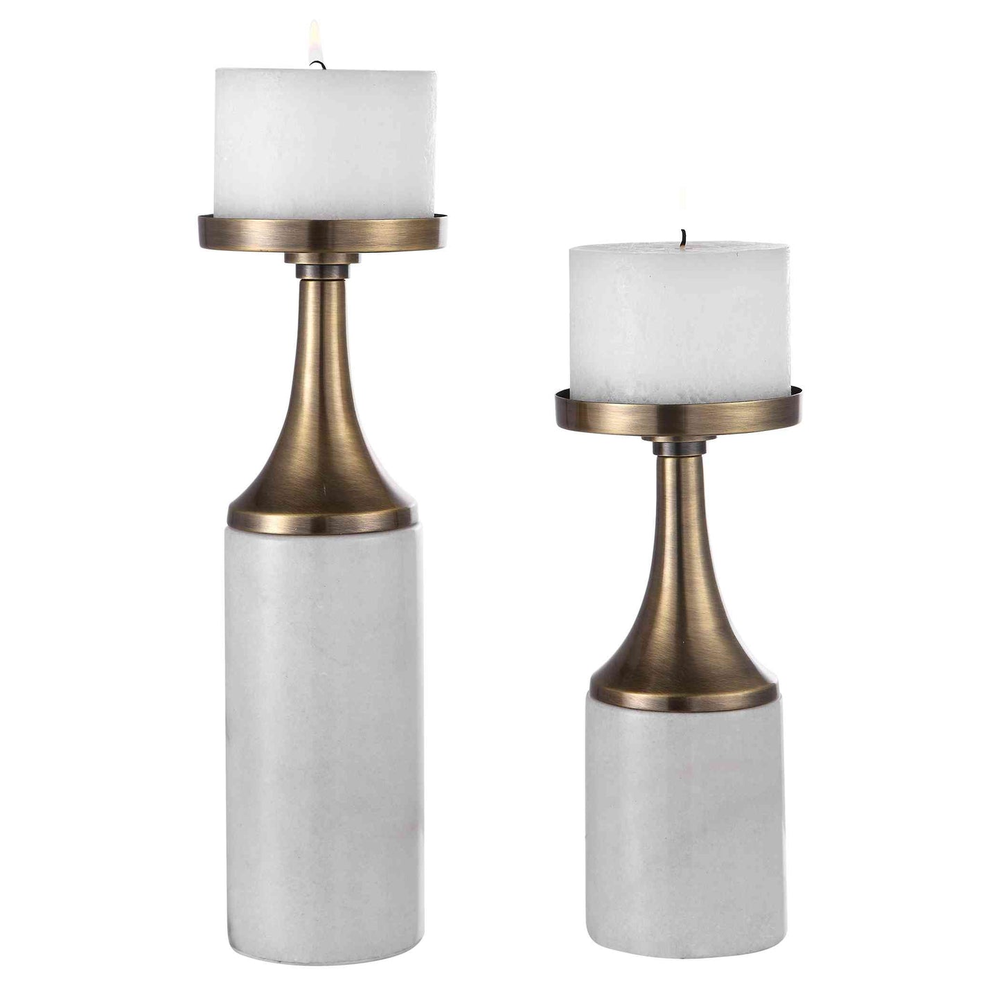 Uttermost Castiel Marble Candleholders,Set Of 2 | Candle Holders | Modishstore