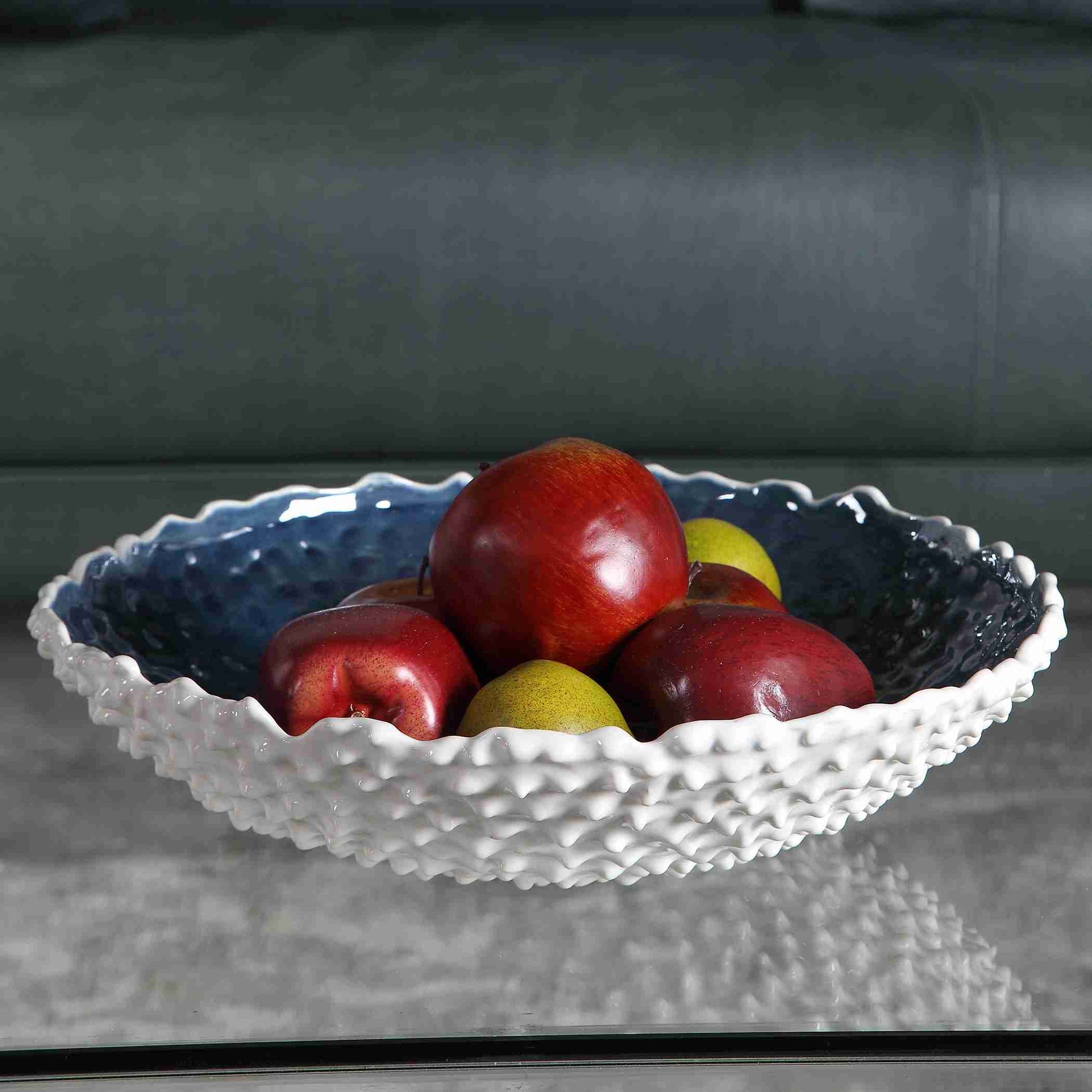 Uttermost Ciji White Bowl | Decorative Bowls | Modishstore - 2